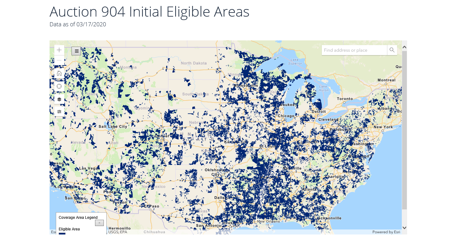 RDOF Eligible Areas Released; Challenges Due April 10 Rural Spectrum